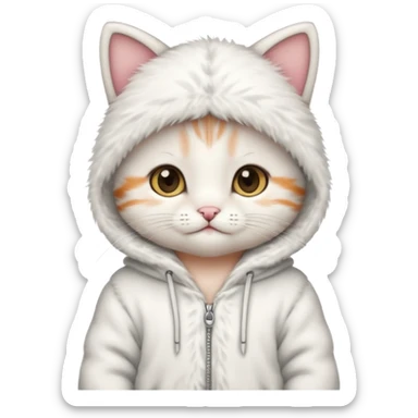 cute baby cat with a onezy sticker