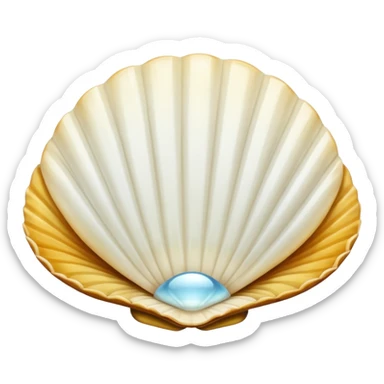 Coquille blanc sticker