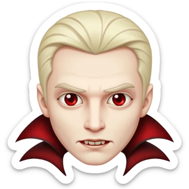 A vampire man and a princess sticker