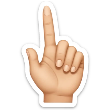 emoji de dedo señalando sticker