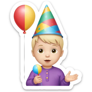 infant party sticker