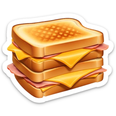 Grilled ham cheese sandwich sticker