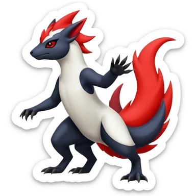 Zangoose-Salandit-Absol-fusion sticker
