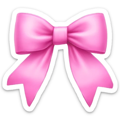 Pink bow sticker