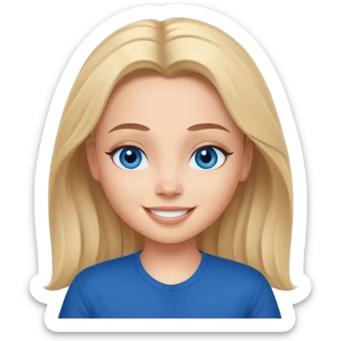 Bratz Cameron blue eyes, Blue eyes, dark blue shirt sticker