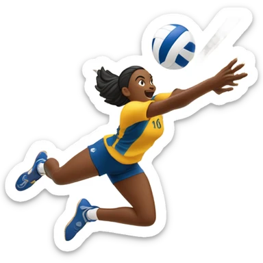 Volleyball ace sticker