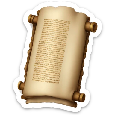 Torah scroll sticker