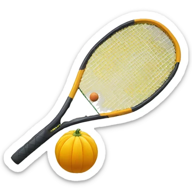 Squash racket and ball sticker