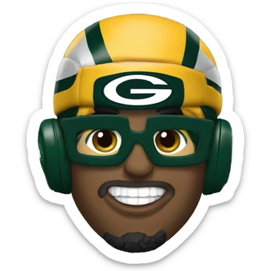 Green Bay packers superfan sticker