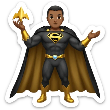 black adam cape sticker