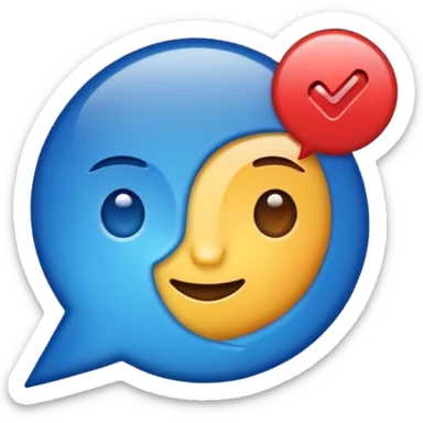 Create a emoji of realistic Instagram blue tick sticker