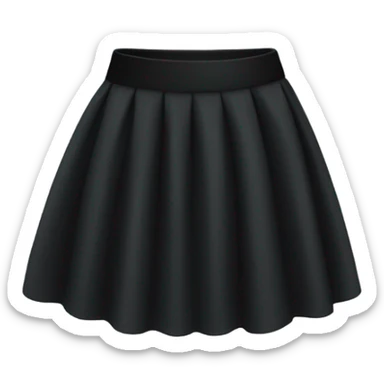 Black skirt sticker