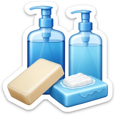 Soap and shampoo sticker