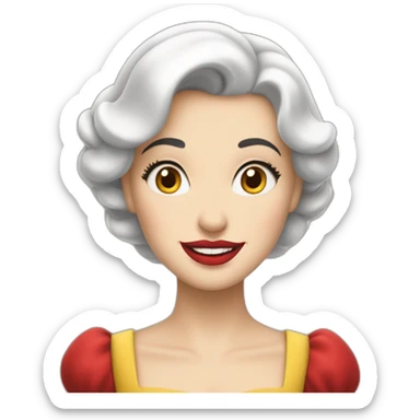 Blanche neige sticker