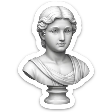Marble Statue Bust sticker
