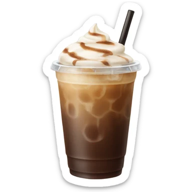 Iced coffee with no whip sticker