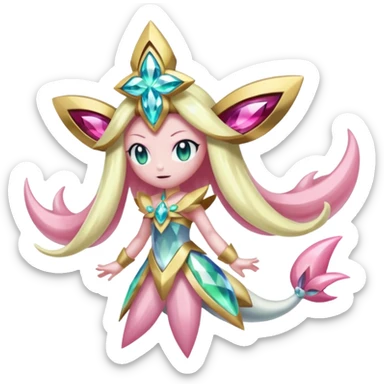 Diancie-Palkia-Jirachi-Meloetta-fusion  sticker