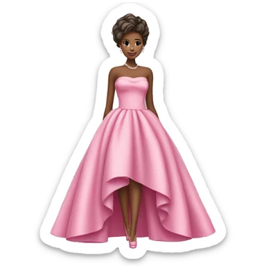 Pink dress couture sticker