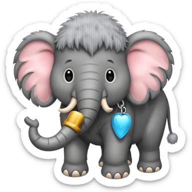 baby mammoth sticker
