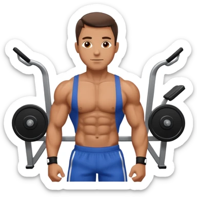 training gym man sticker