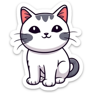 gato comun de fiesta sticker