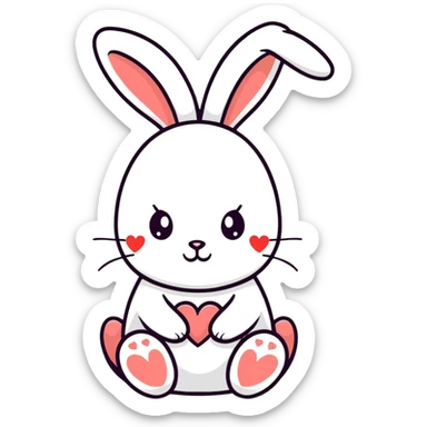 Bunny love 😘 sticker