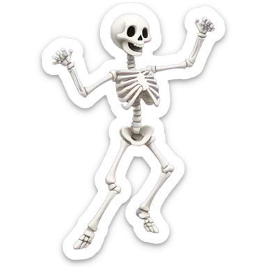 Dancing skeleton  sticker