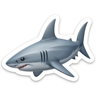 A shark fin out of water sticker