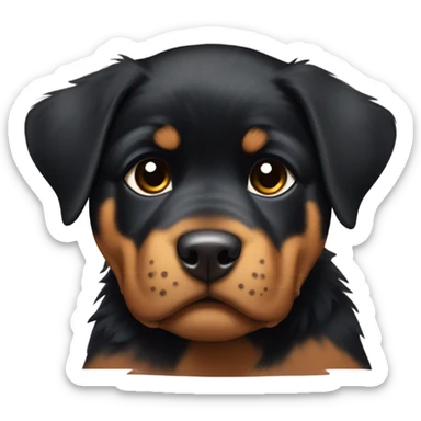 rottweiler puppy  sticker