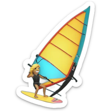 Windsurfer sticker