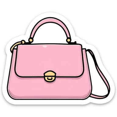 pink handbag sticker