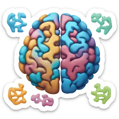 Disassociating brain sticker