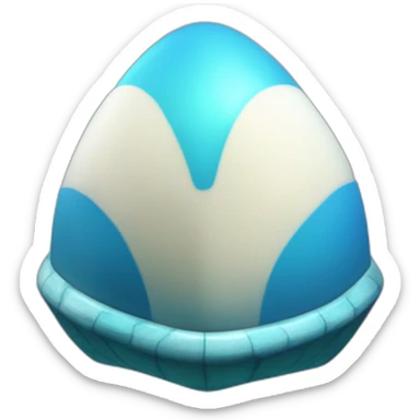 a blue shell from mario kart 8 sticker