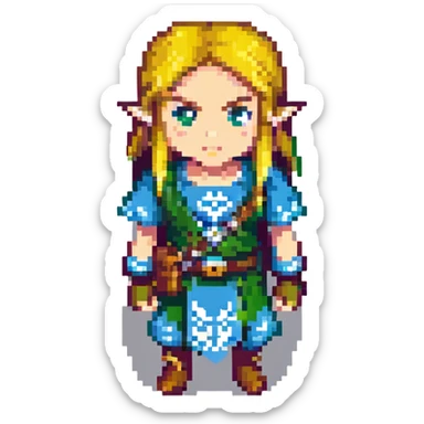 glide from zelda tears of teh kigdom sticker