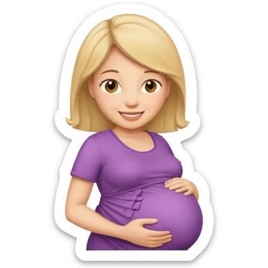 Una mamá embarazada de caba sticker