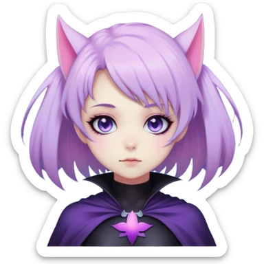 Gorgeous Cute Gothic Edgy Nebula Gradient Beautiful Anime Emo BatLady sticker