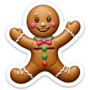 Omino pan di zenzero sticker