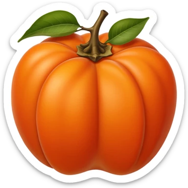 persimmon fruit sticker