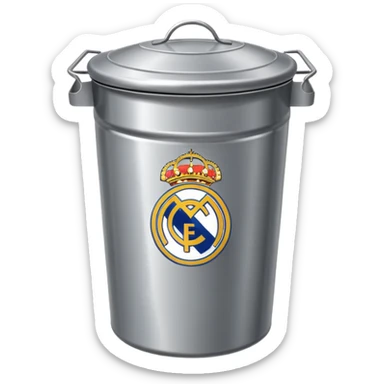 Real Madrid poubelle sticker