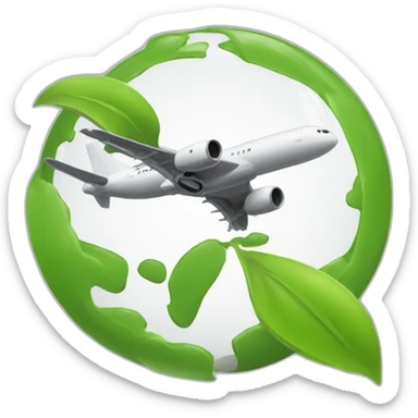 Sustainable aviation sticker
