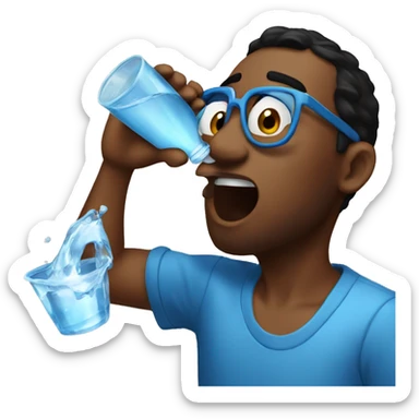 Diddy drinking water  sticker