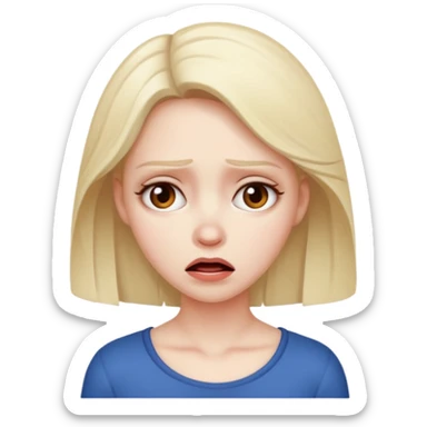 Carita angustiada  sticker