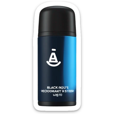 black and blue speed stick deodorant spray  sticker