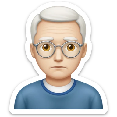 Blind father, ￼waiting for his daughter  sticker