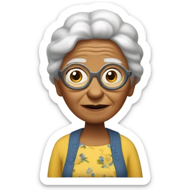Minions grandmother sticker