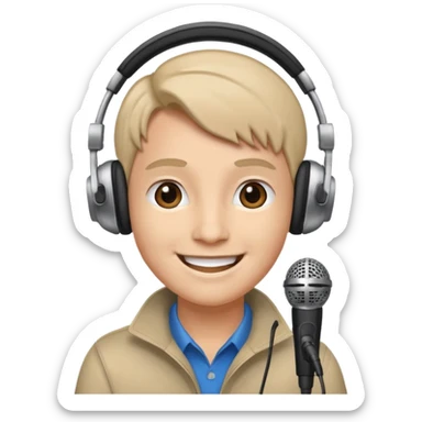 radio show host sticker