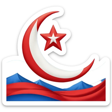 Doğu Türkistan bayrağı sticker