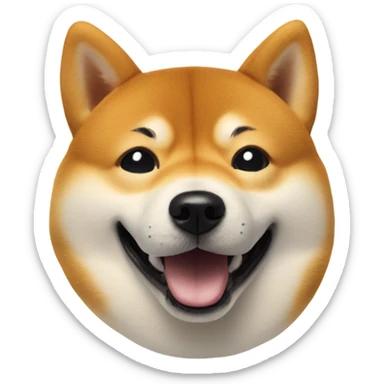 Doge coin sticker