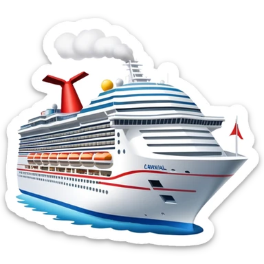carnival carnival cruise ship exhaust  sticker