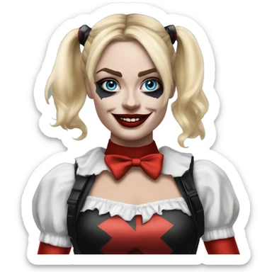 Margot Robbie as harley Quinn sticker